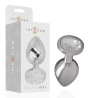 Intense - Plug Anal En Métal Aluminium Avec Cristal Dargent Taille L
